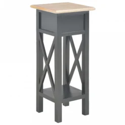 280059 Side Table Black 27x27x65,5 Cm Wood -Garden Home 280059 side table black 27x27x655 cm wood 4
