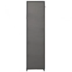 282423 Folding Wardrobe Grey 110x45x175 Cm Fabric -Garden Home 282423 folding wardrobe grey 110x45x175 cm fabric 4