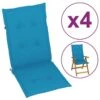 4 Pz Cuscini Per Sedie Da Giardino Blu 120x50x3 Cm 9 4 Pz Cuscini Per Sedie Da Giardino Blu 120x50x3 Cm -Garden Home 4 pz cuscini per sedie da giardino blu 120x50x3 cm