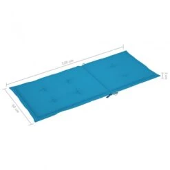 4 Pz Cuscini Per Sedie Da Giardino Blu 120x50x3 Cm 11 4 Pz Cuscini Per Sedie Da Giardino Blu 120x50x3 Cm -Garden Home 4 pz cuscini per sedie da giardino blu 120x50x3 cm 5