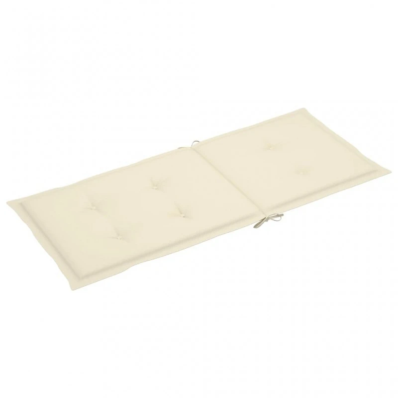 4 Pz Cuscini Per Sedie Da Giardino Crema 120x50x3 Cm 4 4 Pz Cuscini Per Sedie Da Giardino Crema 120x50x3 Cm - immagine 4