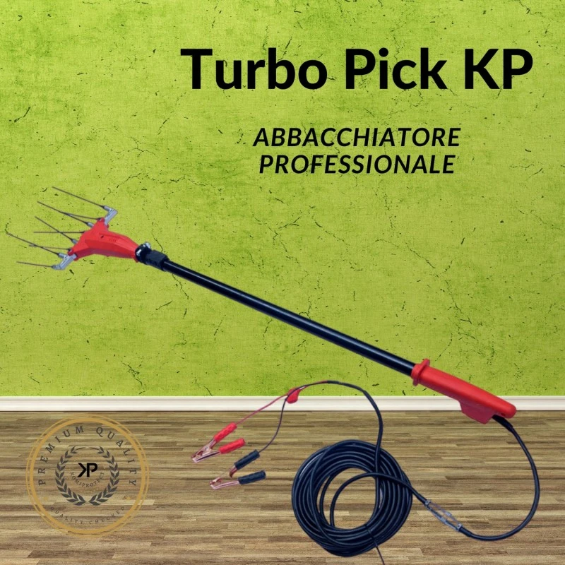 Abbacchiatore Elettrico A Batteria Manico Telescopico 193-293 Cm 1 Abbacchiatore Elettrico A Batteria Manico Telescopico 193-293 Cm