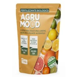 AGRUMOOD LUPINI MACINATI PER AGRUMI 1 KG Per Limoni In Vaso E In Terra E Piante Acidofile