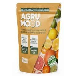 AGRUMOOD LUPINI MACINATI PER AGRUMI 2 Kg Per Limoni In Vaso E In Terra E Piante Acidofile