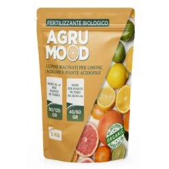 AGRUMOOD LUPINI MACINATI PER AGRUMI 5 Kg Per Limoni In Vaso E In Terra E Piante Acidofile