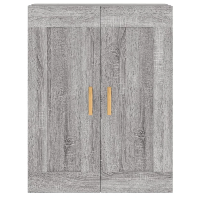 Armadietti A Parete 2 Pz Grigio Sonoma In Legno Multistrato 7 Armadietti A Parete 2 Pz Grigio Sonoma In Legno Multistrato - immagine 7