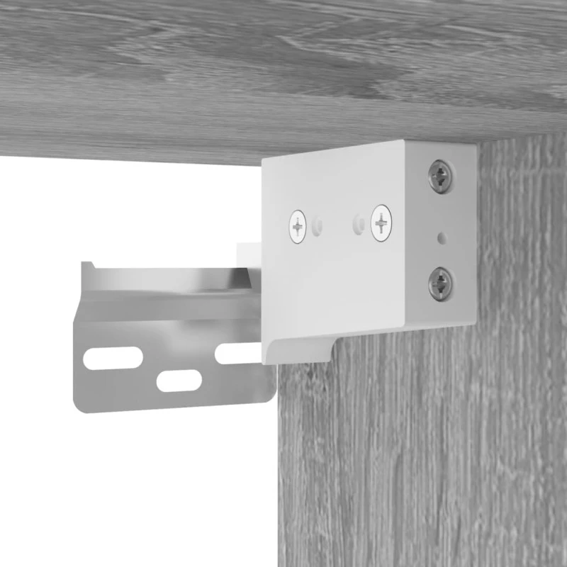Armadietti A Parete 2 Pz Grigio Sonoma In Legno Multistrato 9 Armadietti A Parete 2 Pz Grigio Sonoma In Legno Multistrato - immagine 9