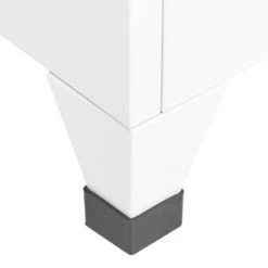 Armadietto Con Serratura Bianco 38x40x180 Cm In Acciaio -Garden Home armadietto con serratura bianco 38x40x180 cm in acciaio 5