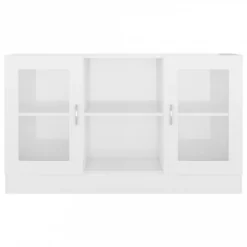 Armadietto Con Vetrina Bianco Lucido 120x30,5x70 Cm Truciolato 13 Armadietto Con Vetrina Bianco Lucido 120x30,5x70 Cm Truciolato -Garden Home armadietto con vetrina bianco lucido 120x305x70 cm truciolato 5