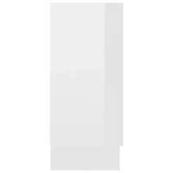 Armadietto Con Vetrina Bianco Lucido 120x30,5x70 Cm Truciolato 14 Armadietto Con Vetrina Bianco Lucido 120x30,5x70 Cm Truciolato -Garden Home armadietto con vetrina bianco lucido 120x305x70 cm truciolato 6