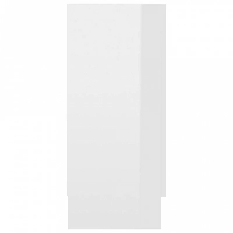 Armadietto Con Vetrina Bianco Lucido 120x30,5x70 Cm Truciolato 7 Armadietto Con Vetrina Bianco Lucido 120x30,5x70 Cm Truciolato - immagine 7