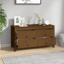 Armadietto Miele 100x40x54 Cm In Legno Massello Di Pino -Garden Home armadietto miele 100x40x54 cm in legno massello di pino 5