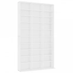 Armadietto TV Bianco 102x16x177,5 Cm In Legno Multistrato -Garden Home armadietto tv bianco 102x16x1775 cm in legno multistrato 1