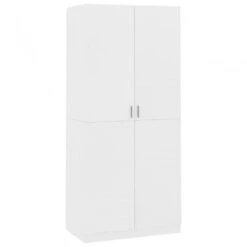 Armadio Bianco 90x52x200 Cm In Truciolato 9 Armadio Bianco 90x52x200 Cm In Truciolato -Garden Home armadio bianco 90x52x200 cm in truciolato 1