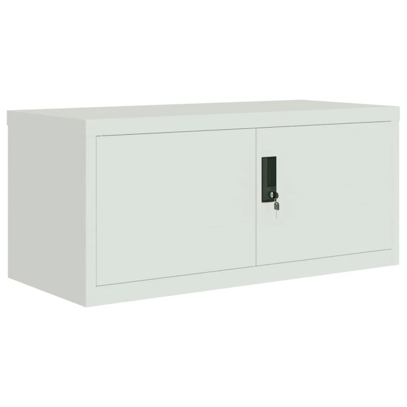 Armadio Classificatore Grigio Chiaro 90x40x40 Cm In Acciaio 2 Armadio Classificatore Grigio Chiaro 90x40x40 Cm In Acciaio - immagine 2