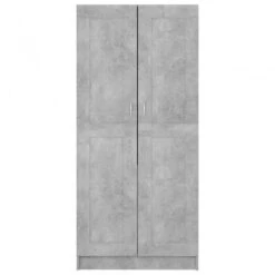 Armadio Grigio Calcestruzzo 82,5x51,5x180 Cm In Truciolato 13 Armadio Grigio Calcestruzzo 82,5x51,5x180 Cm In Truciolato -Garden Home armadio grigio calcestruzzo 825x515x180 cm in truciolato 5