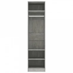 Armadio Grigio Cemento 50x50x200 Cm In Truciolato -Garden Home armadio grigio cemento 50x50x200 cm in truciolato 4