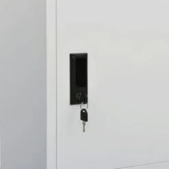 Armadio Grigio Chiaro 80x50x180 Cm In Acciaio 17 Armadio Grigio Chiaro 80x50x180 Cm In Acciaio -Garden Home armadio grigio chiaro 80x50x180 cm in acciaio 7