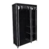 Armadio Guardaroba Pieghevole Nero 110 X 45 X 175 Cm 15 Armadio Guardaroba Pieghevole Nero 110 X 45 X 175 Cm -Garden Home armadio guardaroba pieghevole nero 110 x 45 x 175 cm
