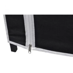 Armadio Guardaroba Pieghevole Nero 110 X 45 X 175 Cm -Garden Home armadio guardaroba pieghevole nero 110 x 45 x 175 cm 6