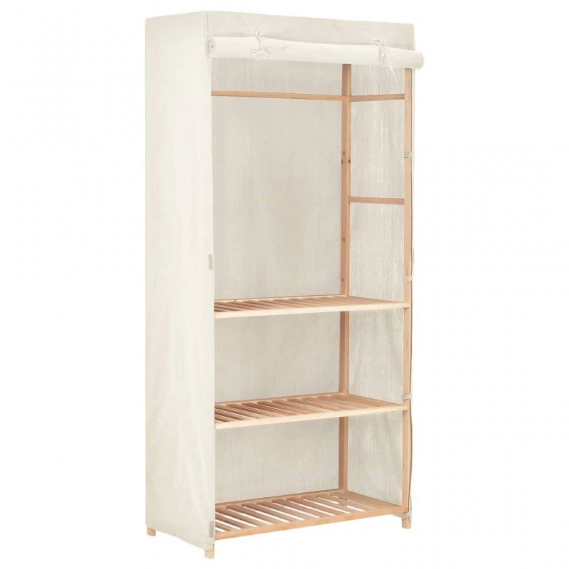 Armadio Per Indumenti A 3 Ripiani 79x40x170 Cm 1 Armadio Per Indumenti A 3 Ripiani 79x40x170 Cm