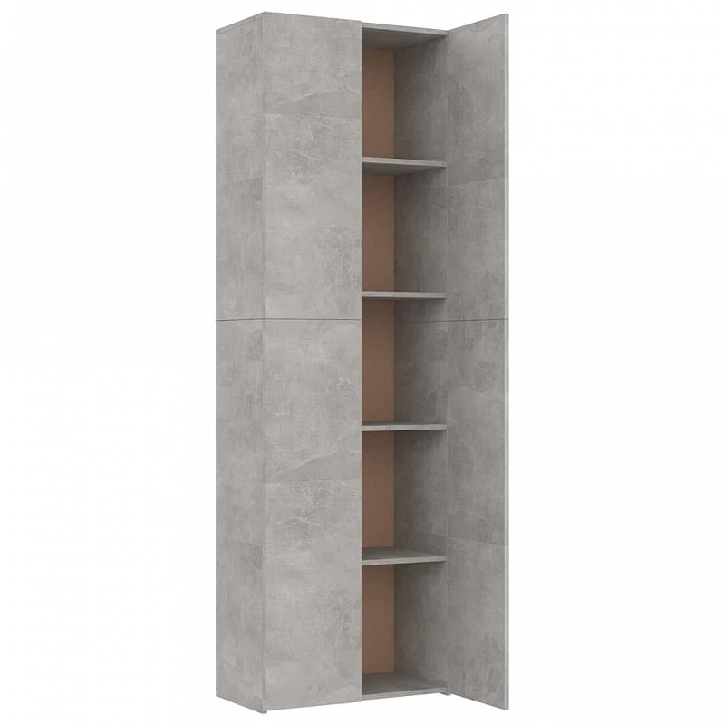 Armadio Per Ufficio Grigio Calcestruzzo 60x32x190 Cm Truciolato 5 Armadio Per Ufficio Grigio Calcestruzzo 60x32x190 Cm Truciolato - immagine 5