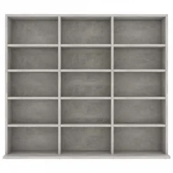 Armadio Porta CD Grigio Cemento 102x23x89,5 Cm In Truciolato -Garden Home armadio porta cd grigio cemento 102x23x895 cm in truciolato 3