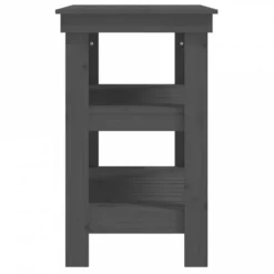 Banco Da Lavoro Grigio 78,5x50x80 Cm In Legno Massello Di Pino -Garden Home banco da lavoro grigio 785x50x80 cm in legno massello di pino 5