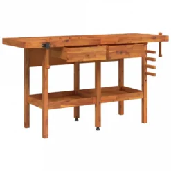 Banco Lavoro Cassetti E Morse 162x62x83cm Legno Massello Acacia 12 Banco Lavoro Cassetti E Morse 162x62x83cm Legno Massello Acacia -Garden Home banco lavoro cassetti e morse 162x62x83cm legno massello acacia 2