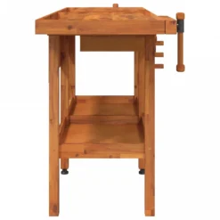 Banco Lavoro Cassetti E Morse 162x62x83cm Legno Massello Acacia 14 Banco Lavoro Cassetti E Morse 162x62x83cm Legno Massello Acacia -Garden Home banco lavoro cassetti e morse 162x62x83cm legno massello acacia 4