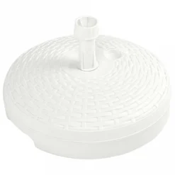 Base Ombrellone Per Sabbia/Acqua 20L Bianca Rattan In Plastica 9 Base Ombrellone Per Sabbia/Acqua 20L Bianca Rattan In Plastica -Garden Home base ombrellone per sabbia acqua 20l bianca rattan in plastica 3