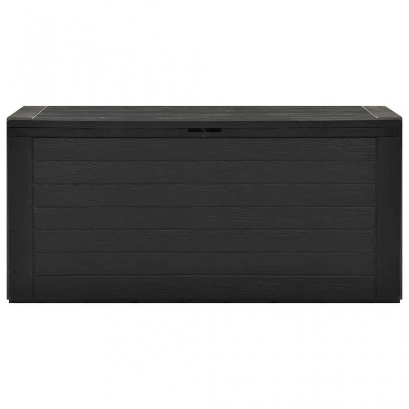 Baule Da Giardino Antracite 116x44x55 Cm 2 Baule Da Giardino Antracite 116x44x55 Cm - immagine 2