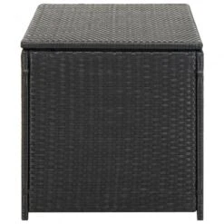 Baule Da Giardino In Polyrattan 100x50x50 Cm Nero -Garden Home baule da giardino in polyrattan 100x50x50 cm nero 2