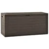 Baule Da Giardino Marrone 116x44x55 Cm -Garden Home baule da giardino marrone 116x44x55 cm