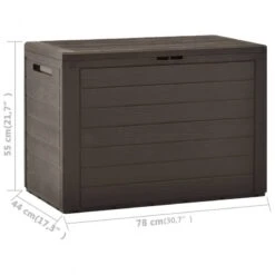 Baule Da Giardino Marrone 78x44x55 Cm 11 Baule Da Giardino Marrone 78x44x55 Cm -Garden Home baule da giardino marrone 78x44x55 cm 5