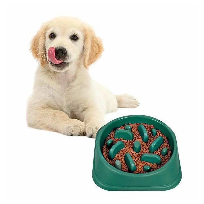 BAUMOOD Ciotola Per Cani Anti Ingozzamento Soffocamento Gialla 3 BAUMOOD Ciotola Per Cani Anti Ingozzamento Soffocamento Gialla - immagine 3