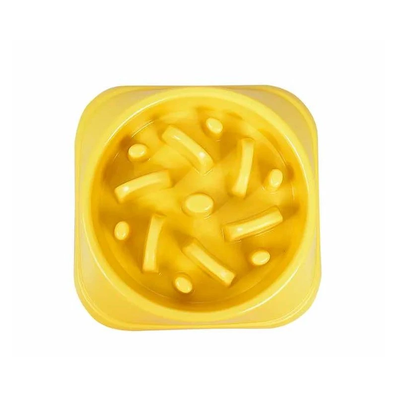 BAUMOOD Ciotola Per Cani Anti Ingozzamento Soffocamento Gialla 8 BAUMOOD Ciotola Per Cani Anti Ingozzamento Soffocamento Gialla - immagine 8