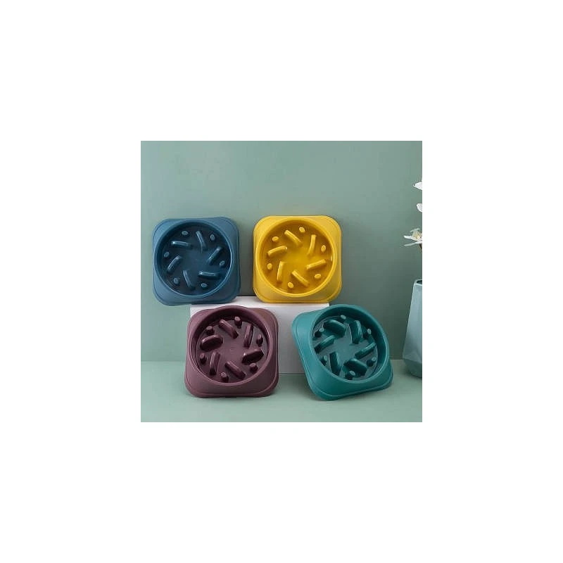 BAUMOOD Ciotola Per Cani Anti Ingozzamento Soffocamento Marrone 6 BAUMOOD Ciotola Per Cani Anti Ingozzamento Soffocamento Marrone - immagine 6