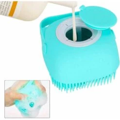 BAUMOOD Spugna Massaggiante Con Contenitore Di Shampoo Per Cani E Gatti -Garden Home baumood spugna massaggiante con contenitore di shampoo per cani e gatti 10