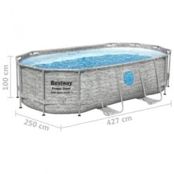 Bestway Set Piscina Power Steel 427x250x100 Cm -Garden Home bestway set piscina power steel 427x250x100 cm 7