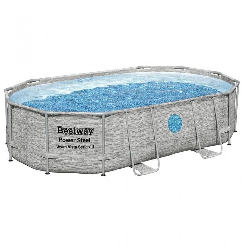 Bestway Set Piscina Power Steel 488x305x107 Cm 3 Bestway Set Piscina Power Steel 488x305x107 Cm - immagine 3