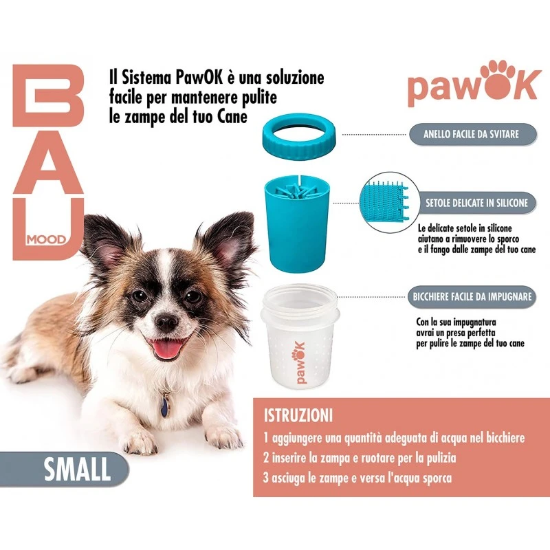 Biomood Pawok Pulisci Zampe Cani Medio/Piccoli 2 Biomood Pawok Pulisci Zampe Cani Medio/Piccoli - immagine 2