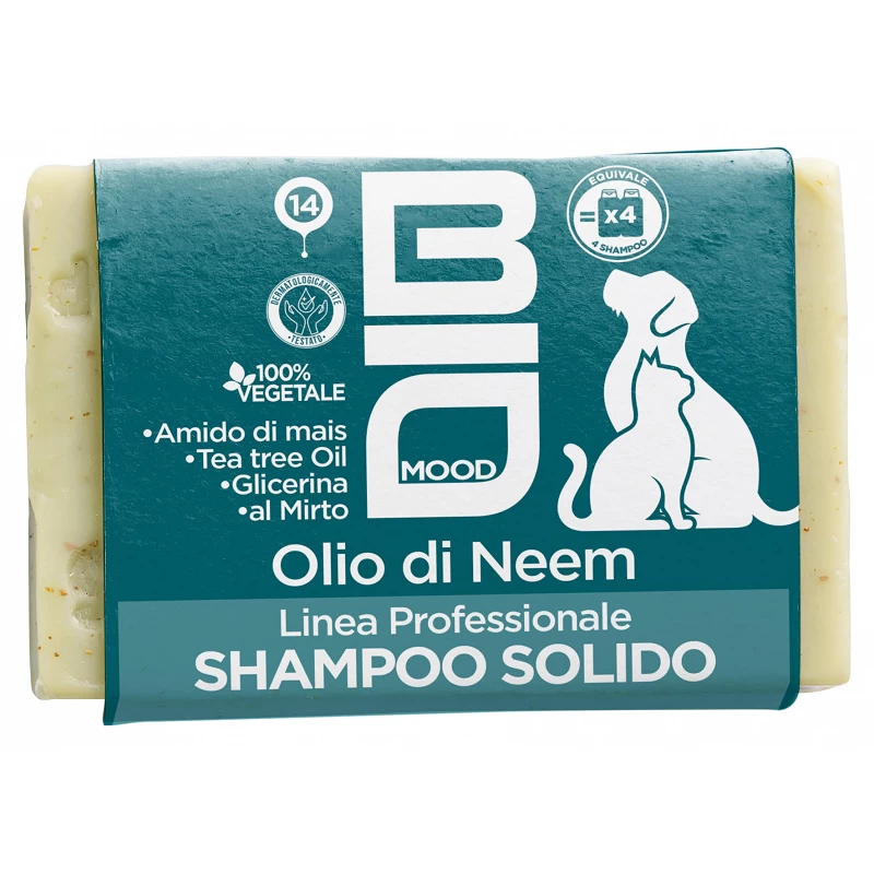 Biomood Shampoo Solido Neem Pet Professionale 100 G 1 Biomood Shampoo Solido Neem Pet Professionale 100 G