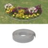 Bordature Da Giardino 4 Pz Grigie 10 M 10 Cm In Polietilene -Garden Home bordature da giardino 4 pz grigie 10 m 10 cm in polietilene
