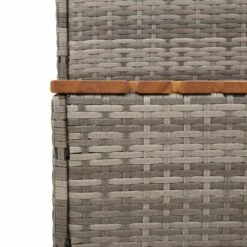 Bordo Per Vasca Idromassaggio Grigio Polyrattan&Massello Acacia -Garden Home bordo per vasca idromassaggio grigio polyrattanmassello acacia 6