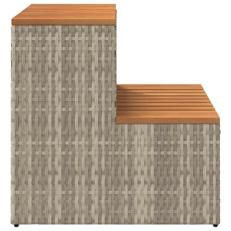 Bordo Per Vasca Idromassaggio Polyrattan&Massello Acacia 5 Bordo Per Vasca Idromassaggio Polyrattan&Massello Acacia - immagine 5