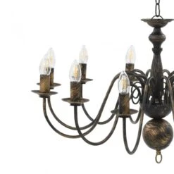 Candelabro Stile Anticato Nero 12 Lampadine E14 13 Candelabro Stile Anticato Nero 12 Lampadine E14 -Garden Home candelabro stile anticato nero 12 lampadine e14 6