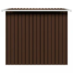 Capanno Attrezzi Da Giardino Marrone 194x121x181 Cm In Acciaio 12 Capanno Attrezzi Da Giardino Marrone 194x121x181 Cm In Acciaio -Garden Home capanno attrezzi da giardino marrone 194x121x181 cm in acciaio 4