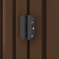 Capanno Attrezzi Da Giardino Marrone 194x121x181 Cm In Acciaio 14 Capanno Attrezzi Da Giardino Marrone 194x121x181 Cm In Acciaio -Garden Home capanno attrezzi da giardino marrone 194x121x181 cm in acciaio 6