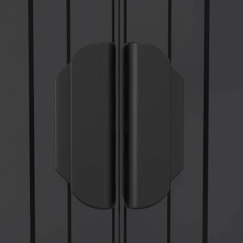 Capanno Da Giardino Antracite 192x108x223 Cm In Acciaio Zincato 7 Capanno Da Giardino Antracite 192x108x223 Cm In Acciaio Zincato - immagine 7